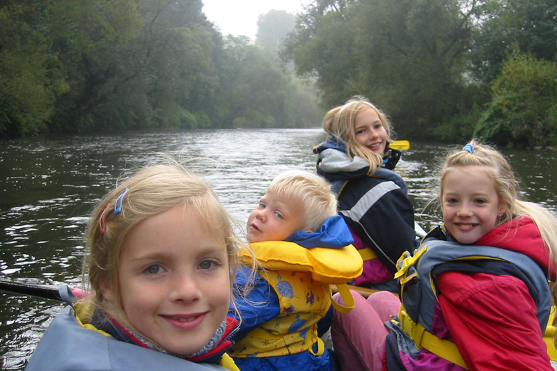 Kinderkanutour auf der Wupper
